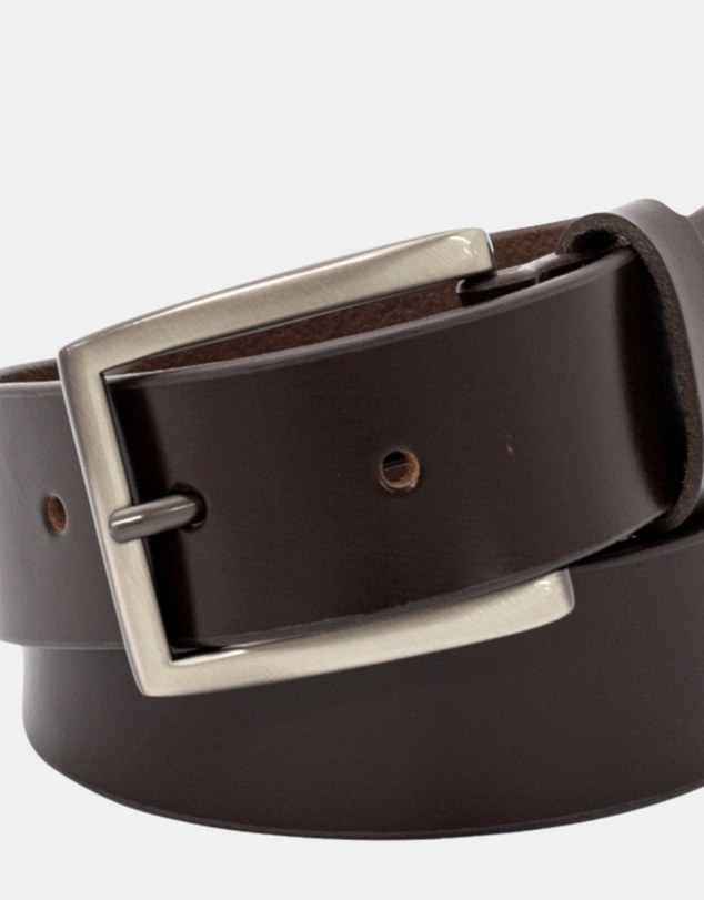 Buckle - Halston. Australian Made Buffalo Leather Belt. 35mm width.