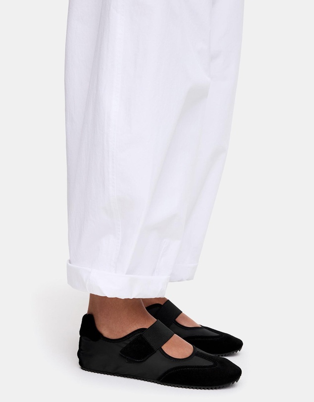 ARKET - Suede-Nylon Mary Jane Flats