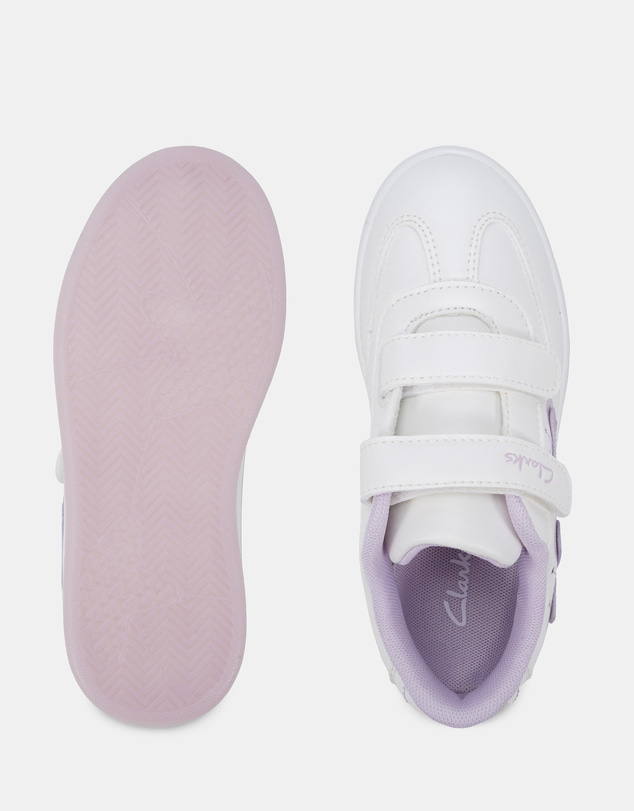 Clarks - Honor White/Lilac