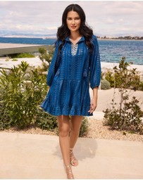 Miraclesuit Swimwear  - Beach Etc Mini Length Jacquard Cotton Beach Dress