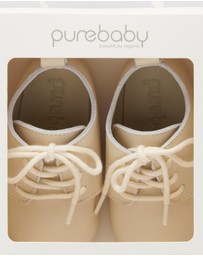 Purebaby - Leather Lace Up-Kids-Babies