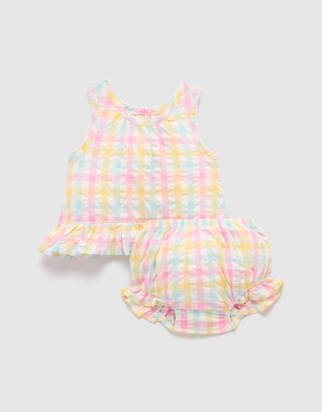 Purebaby - Ruffle Set-Kids-Babies