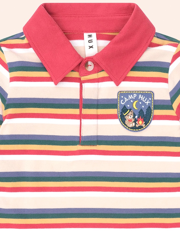 Huxbaby - Vintage Stripe Camp Hux Polo Shirt - Babies