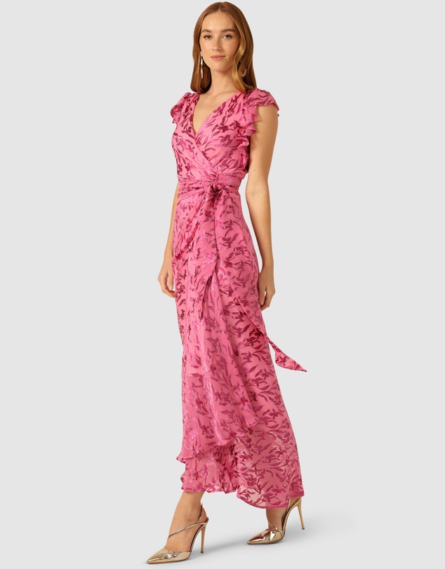 SACHA DRAKE - Bella Rose Maxi Wrap Dress