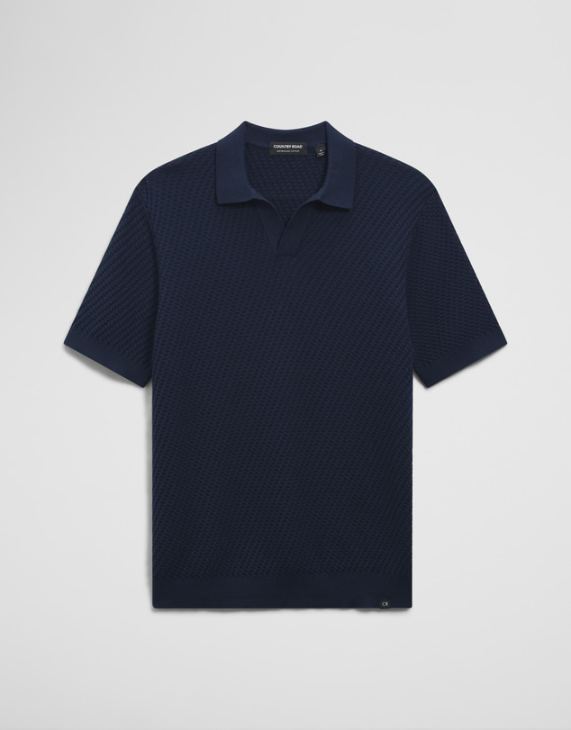 Country Road - Australian Cotton Basket Knit Polo