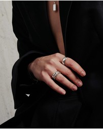 Ania Haie - Ania Haie Silver Paper Clip Link Ring