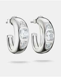 THOMAS SABO - THOMAS SABO Hoop Earrings with Zirconia Stones Silver
