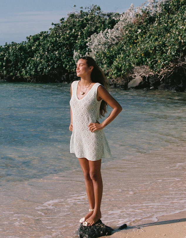 Poolside Paradiso - Messina V Knit Crochet Dress – Jewel