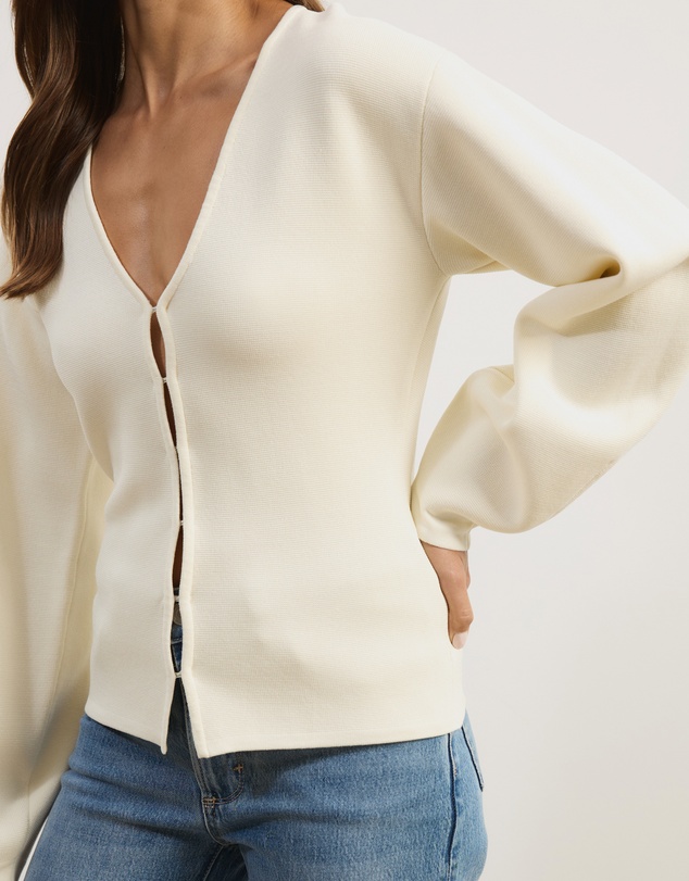 Atmos&Here - Knit Cardigan with Fitted Waist