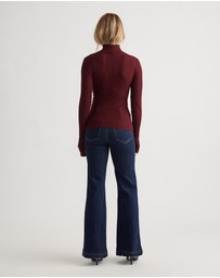 Decjuba - Alicia High Neck Long Sleeve Top