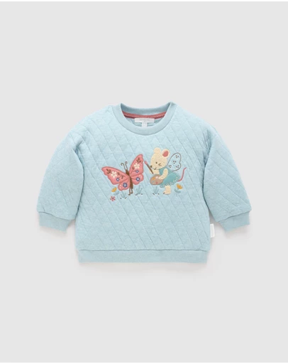 Purebaby - Butterfly Quilted Windcheater -Kids-Babies