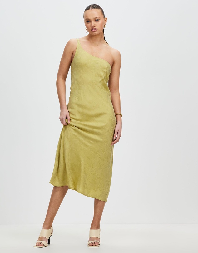 Third Form - Paisley Bias One Shoulder Midi Dress