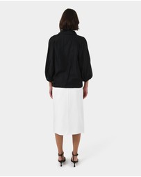 Forcast - Giulia Gold Button Blouse