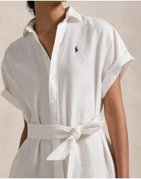 Polo Ralph Lauren - Linen Short-Sleeve Shirt Dress