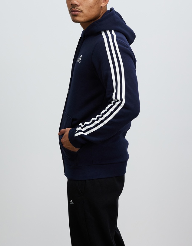 adidas Sportswear - Essentials Fleece 3-Stripes Full-Zip Hoodie