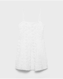M.N.G - Fruit Floral Textured Dress