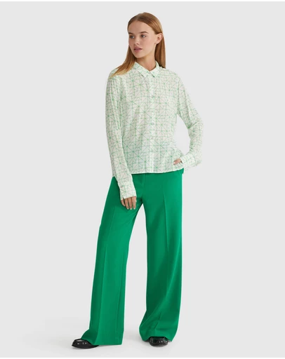 Oxford - Poppy Geo Print Blouse