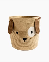Living Textiles - Cotton Rope Animal Hampers - Puppy
