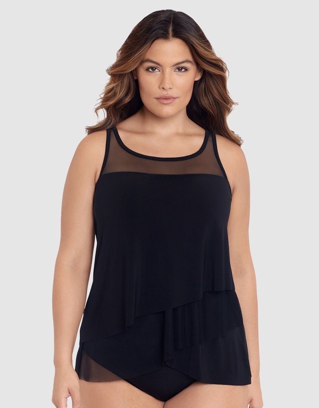 Miraclesuit Swimwear  - Mirage Floaty Layered Tankini Top PLUS