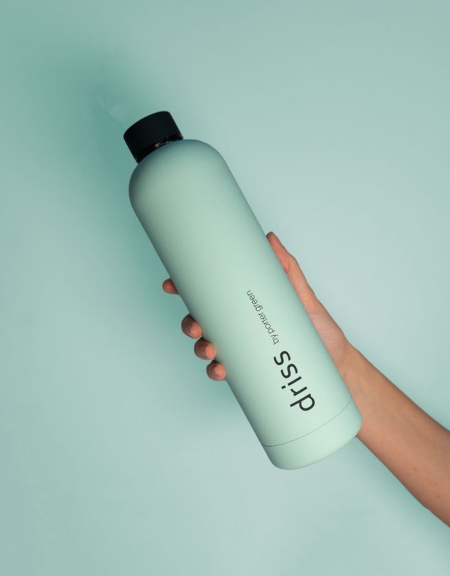 porter green - driss insulated stainless steel water bottle