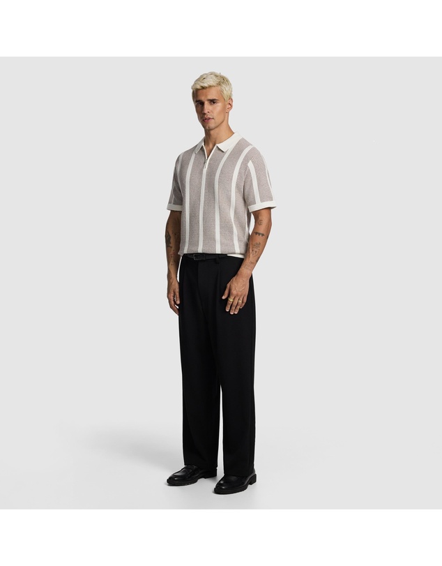 yd. - Hutley Knitted Polo Shirt