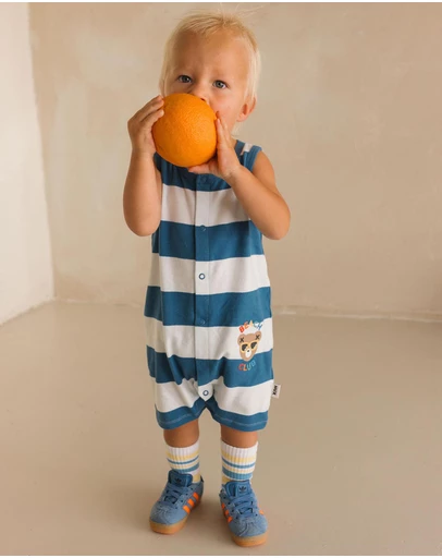 Huxbaby - Beach Club Hux Block Stripe Romper - Babies