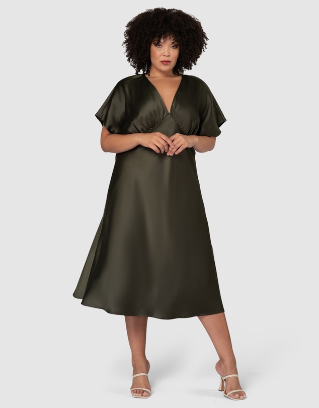 Pink Dusk by Curve Project - Wanting More Midi Dress