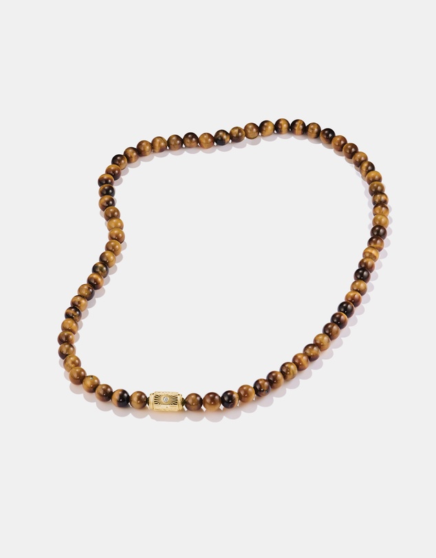 THOMAS SABO - THOMAS SABO Necklace with Tiger's Eye Beads