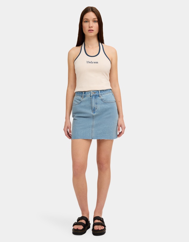 Volcom - Womens Ramped Mini Denim Skirt
