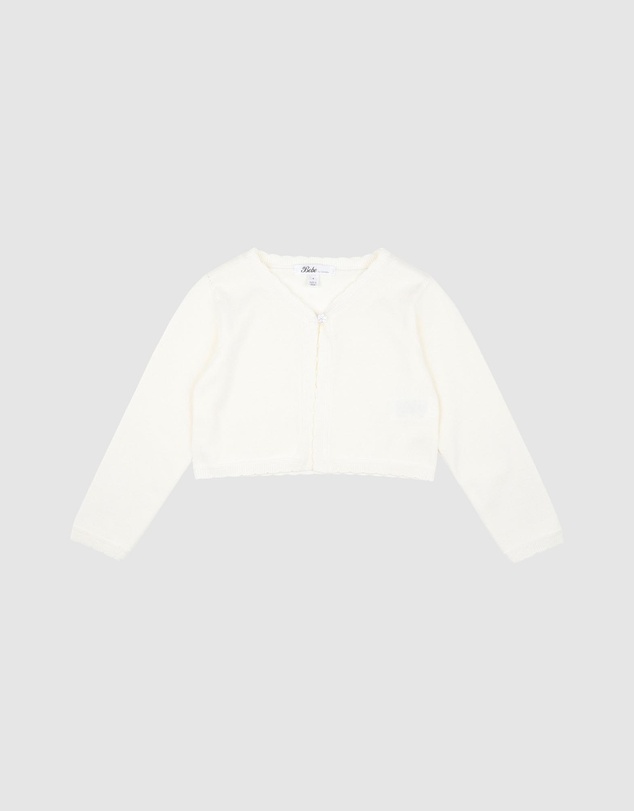 Bebe by Minihaha - Scalloped Edge Knitted Cardigan - Kids