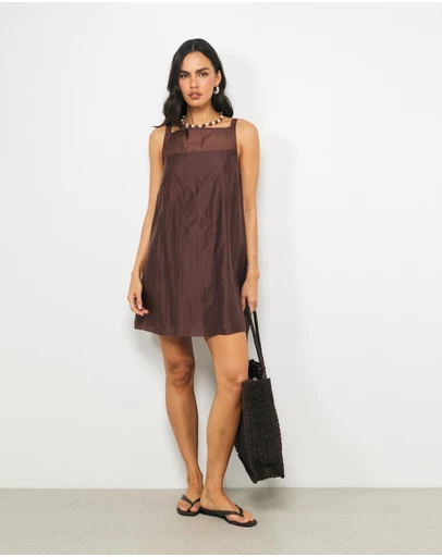 AERE - Aven Panelled Mini Dress