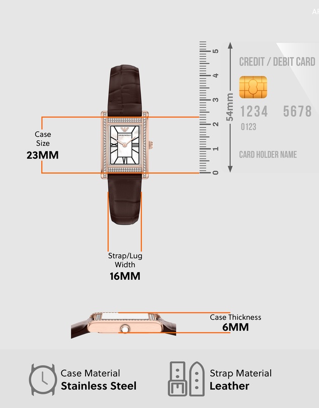 Emporio Armani - Brown Analogue Watch