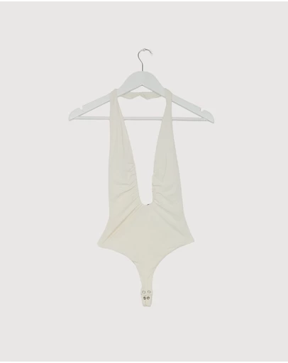 Revibe - Repaired MISHA Jennifer Cupro Bodysuit - AU 6