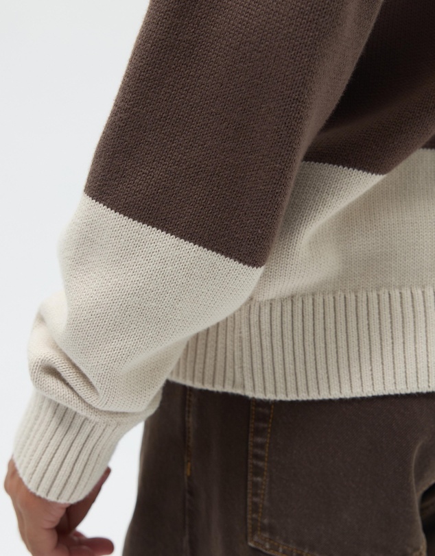 AERE - Organic Cotton Stripe Knit Rugby Polo