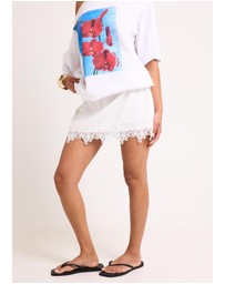 Subtitled - Adria Lace Mini Skirt
