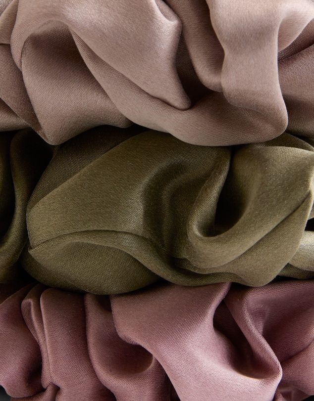 Sheet Society - Fleur Silk Scrunchies (3 pack)