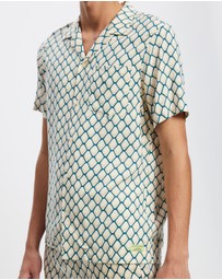 Scotch & Soda - Regular Fit Short Sleeve AOP Viscose Shirt