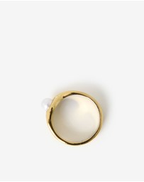 Forcast - Clara Pearl Gold Plated Ring