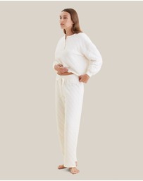 Papinelle - Quilted Cotton Straight Leg Pant