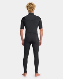 Quiksilver - Mens 2/2 Everyday Sessions Short Sleeve Chest Zip Wetsuit