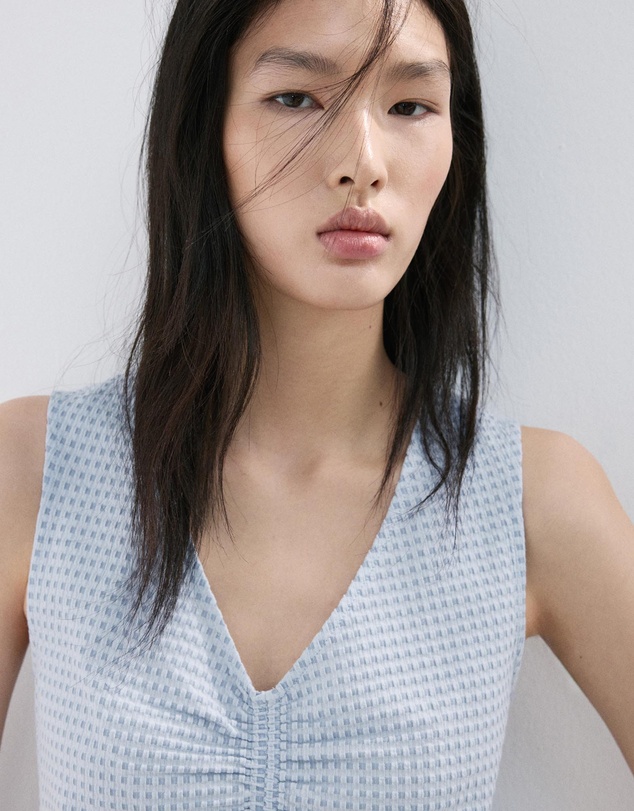 M.N.G - Ruched Fitted Top