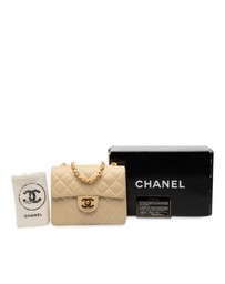 Pre-Loved by Azura Reborn - Pre-Loved Mini Square Classic Lambskin Single Flap