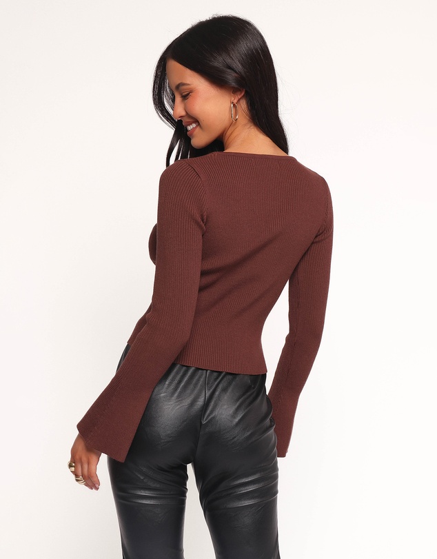 Petal & Pup - Rosienna Knit Top - Chocolate