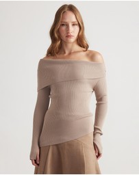Decjuba - Mariah Off Shoulder Knit Top