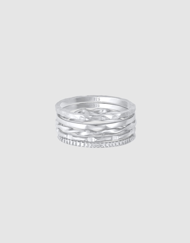 Elli Jewelry - Filigree Ring Set in 925 Silver