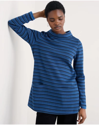 Seasalt - Seasalt Cornwall Blue Mawgan Porth Tunic