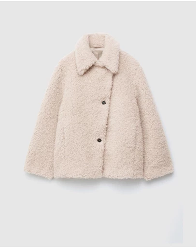 & Other Stories - Wool-Blend Faux-Fur Jacket