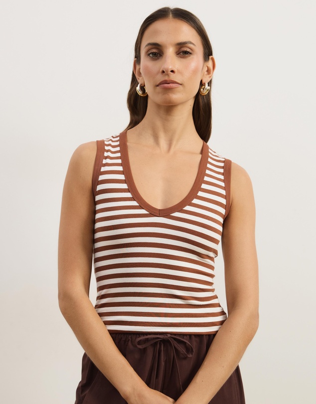 Atmos&Here - Deep V-Neck Tank Top