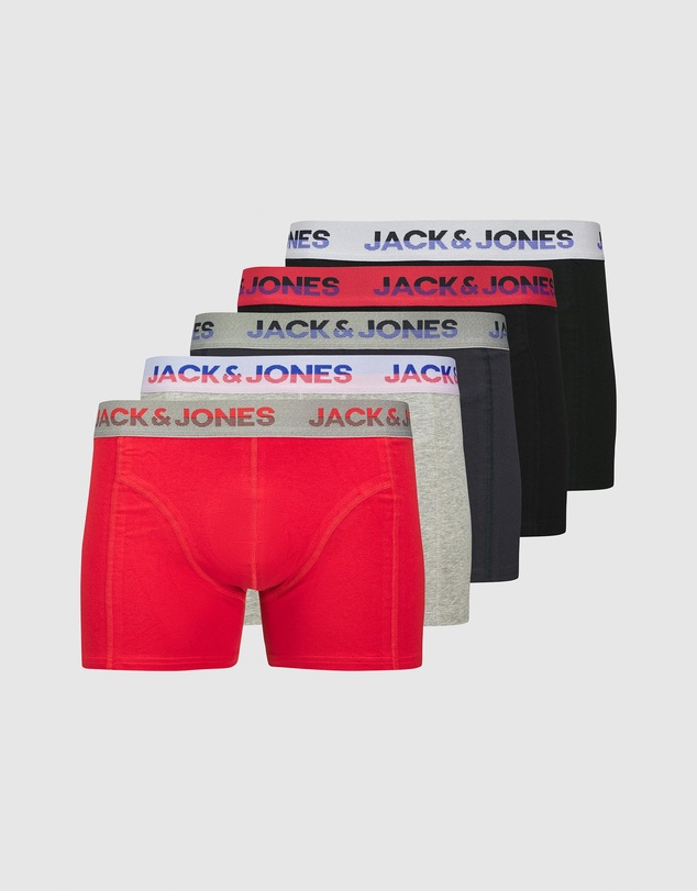 Jack & Jones - 5-Pack Box Jacjadon Solid Trunks