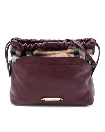 Pre-Loved by Azura Reborn - Pre-Loved House Check Canvas and Calfskin Little Crush Crossbody